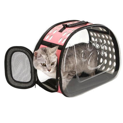 Pet Transparent Space Capsule Outing Package, Size: Large(Pink)-garmade.com