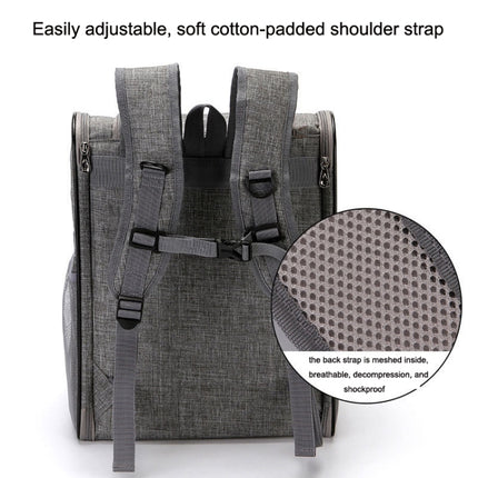 SJBB11 Pets Outing Breathable Package(Grey)-garmade.com