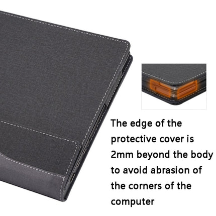 PU Leather Laptop Protective Case For HP Envy X360 15-BP / CN / DR / DS(Black)-garmade.com