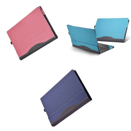 Laptop Leather Anti-Fall Protective Case For Lenovo YOGA 14s 2021(Gray Cobalt Blue)-garmade.com