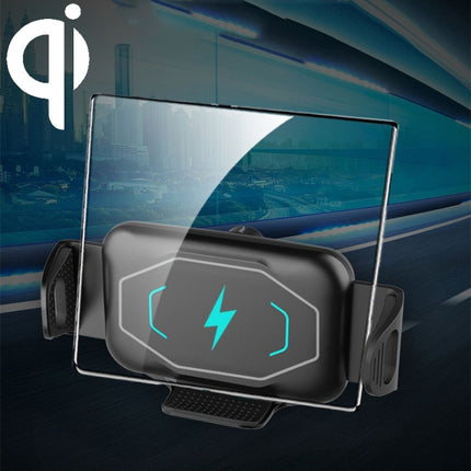 S15 15W QI Magnetic Car Wireless Charging Holder For Folding Screen Phone(Black)-garmade.com