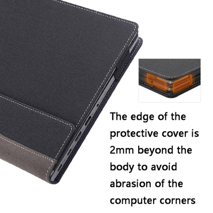 Laptop Leather Anti-Fall Protective Case For HP Envy X360 13-Ag Ar(Gray Cobalt Blue)-garmade.com