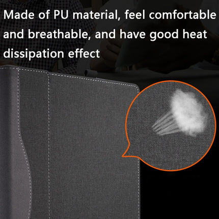 Laptop Leather Anti-Fall Protective Case For HP Envy 13-AQ Ad Ah(Wine Red)-garmade.com