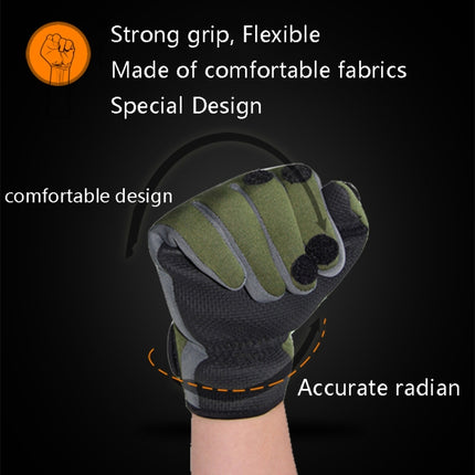 SKD-1102 Outdoor Bicycle Sports Fishing Gloves, Size: M(Green)-garmade.com