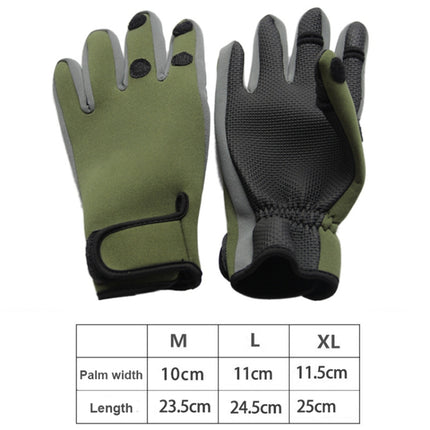 SKD-1102 Outdoor Bicycle Sports Fishing Gloves, Size: L(Green)-garmade.com
