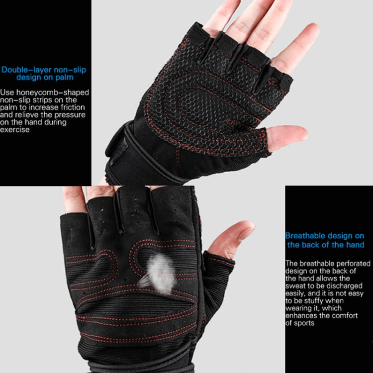 ST-2120 Gym Exercise Equipment Anti-Slip Gloves, Size: S(Blue)-garmade.com