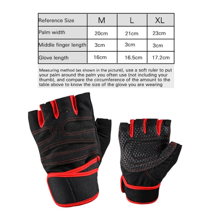 ST-2120 Gym Exercise Equipment Anti-Slip Gloves, Size: M(Blue)-garmade.com