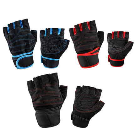ST-2120 Gym Exercise Equipment Anti-Slip Gloves, Size: L(Red)-garmade.com