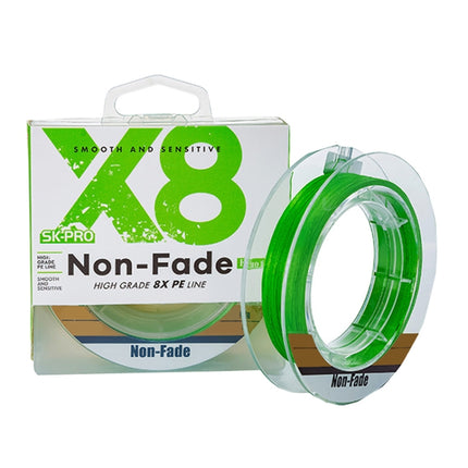 NON-FADE X8 150m 8 Code PE Pish Line, Line number: No. 1.0(Green)-garmade.com