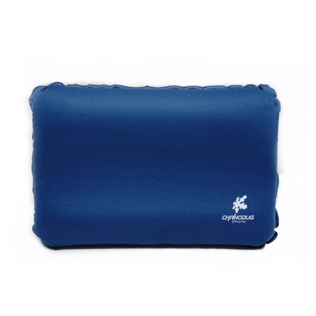 CHANODUG Camping Travel Portable Automatic Inflatable Foam Pillow(Navy Blue)-garmade.com