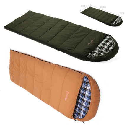 CHANODUG FX-8309 Camping Warm Envelop Style Sleeping Bag(Green)-garmade.com