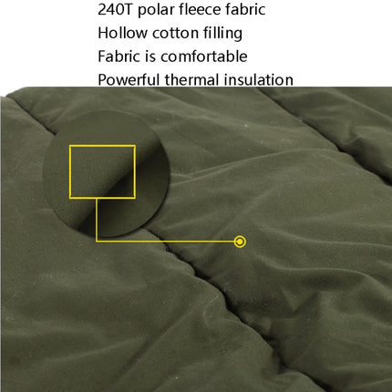 CHANODUG FX-8309 Camping Warm Envelop Style Sleeping Bag(Green)-garmade.com