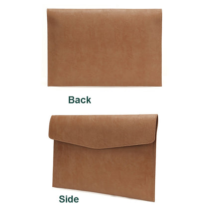 PU Leather Litchi Pattern Sleeve Case For 13.3 Inch Laptop, Style: Liner Bag + Power Bag (Black)-garmade.com