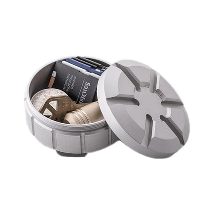 Outdoor Portable Stainless Steel First Aid Pill Storage Box(Silver)-garmade.com