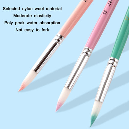ZHUTING 2 Sets Pearl Rod Nylon Wool Chalk Set(6 PCS/Set Cherry Pink)-garmade.com