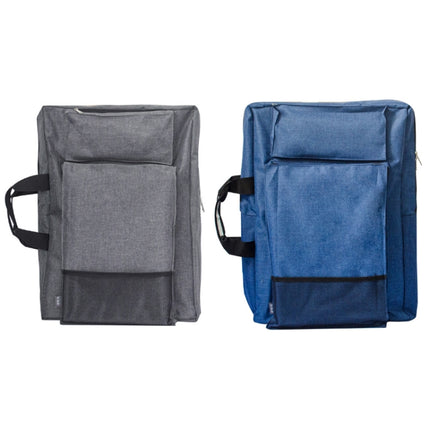 4K Large Capacity Multifunctional Sketchpad Canvas Bag(Blue)-garmade.com