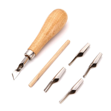 3 Sets DIY Soft Clay Clay Sculpting Shaped Carving Knife, Specification: 7 PCS/Set(Wood Color)-garmade.com