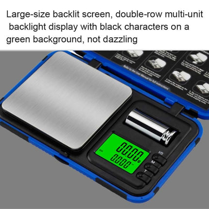 200g / 0.01g Two-color Portable Pocket Scale with Weight Baking-garmade.com