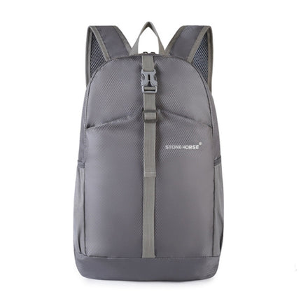 Stone Horse Outdoor Waterproof Folding Travel Backpack(Grey)-garmade.com
