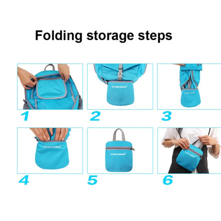 Stone Horse Outdoor Waterproof Folding Travel Backpack(Black)-garmade.com