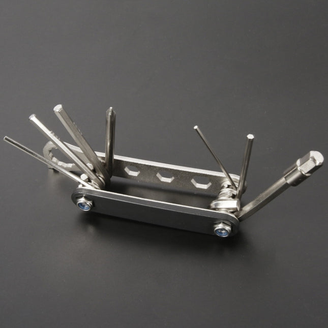 Bicycle 12 In 1 Portable Repair Tool(Black)-garmade.com