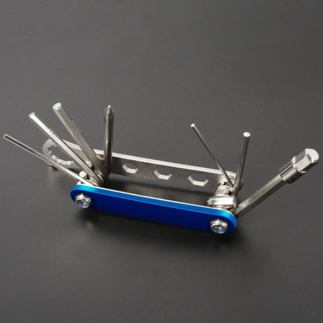 Bicycle 12 In 1 Portable Repair Tool(Blue)-garmade.com