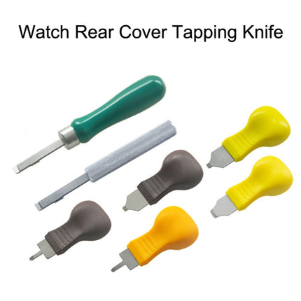 10 PCS Watch Rear Cover Tapping Knife Watch Opener, Style: Brown Flat-blade Mouth-garmade.com