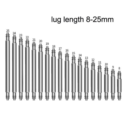 144 PCS / Set 8-25mm Strap Connecting Shaft Stainless Steel Watch Spring Bar-garmade.com