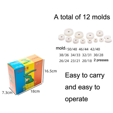 Watch Desktop Capping Machine with 12 Moulds(Green Heavy Pressure)-garmade.com