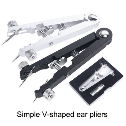 Watch Strap Pins Removal Pliers V-shape Watch Remover(Silver)-garmade.com
