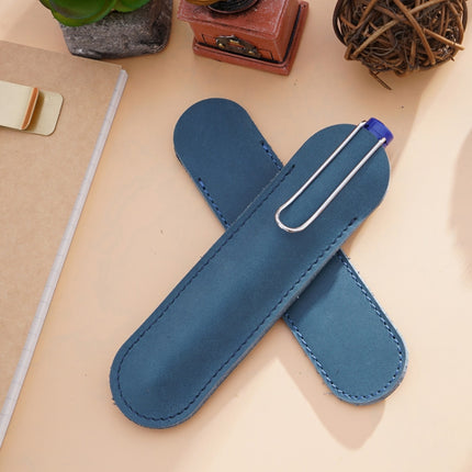 Single Pen Bag Handmade Line Pen Holder, Size: Large(Blue)-garmade.com