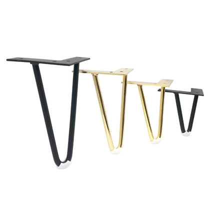 LH-S0006 Metal Furniture Support Legs, Height: 12cm(Matte Black)-garmade.com