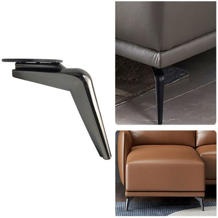 S699 Sickle Metal Furniture Support Leg, Height: 15cm(Gun Black)-garmade.com