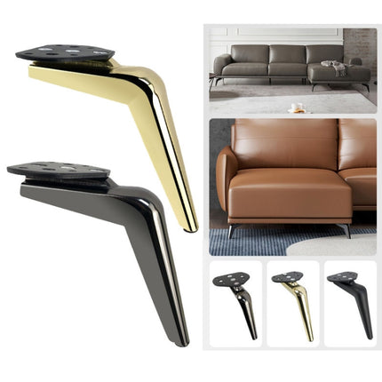 S699 Sickle Metal Furniture Support Leg, Height: 18cm(Titanium)-garmade.com