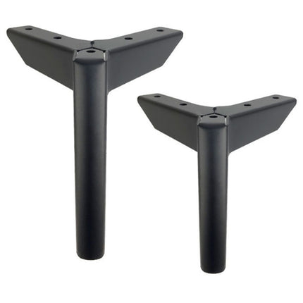 LH-FJ0039 Metal Furniture Support Legs, Height: 8cm(Gun Black)-garmade.com