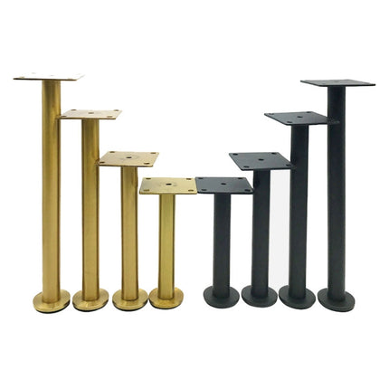 LH-TJ003 Adjustable Stainless Steel Round Tube Furniture Legs, Height: 23cm(Black Titanium)-garmade.com