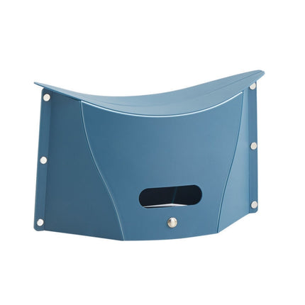 Outdoor Travel Lightweight Folding Plastic Stool(Blue)-garmade.com