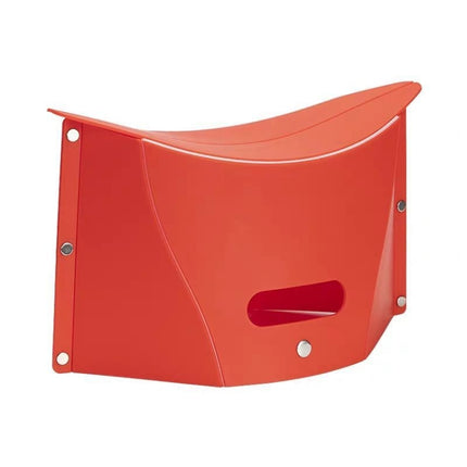 Outdoor Travel Lightweight Folding Plastic Stool(Red)-garmade.com