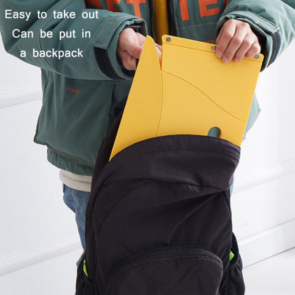 Outdoor Travel Lightweight Folding Plastic Stool(Yellow)-garmade.com