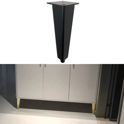Adjustable All Aluminium Furniture Stand Legs, Height: 8cm(Black)-garmade.com