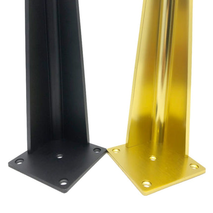 Adjustable All Aluminium Furniture Stand Legs, Height: 8cm(Black)-garmade.com