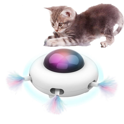 PG-CT021 Gravity All Accompanying Automatic Feather Funny Cat Toy-garmade.com
