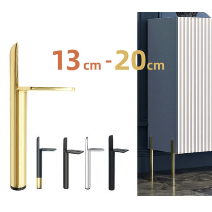 LH-D012-01 Cylindrical Metal Furniture Support Legs, Height: 13cm(Matte Black)-garmade.com