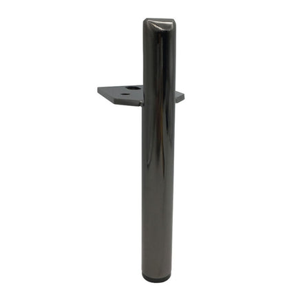 LH-D012-01 Cylindrical Metal Furniture Support Legs, Height: 13cm(Gun Black)-garmade.com