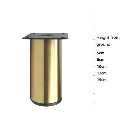 LH-OU050 Thickened Stainless Steel Furniture Support Legs, Height: 12cm(Rose Gold)-garmade.com