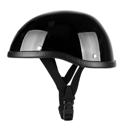 BSDDP A0315 Summer Scooter Half Helmet(Bright Black)-garmade.com