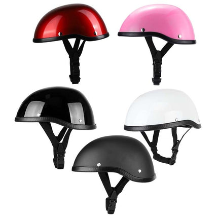 BSDDP A0315 Summer Scooter Half Helmet(Bright Black)-garmade.com