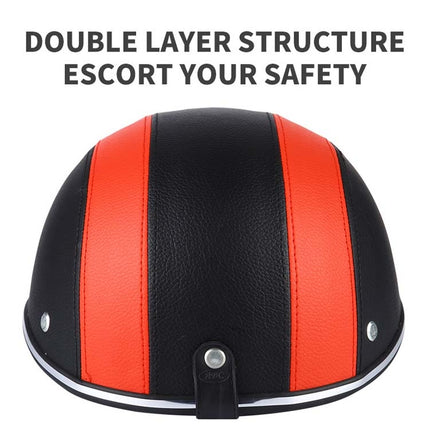 BSDDP A0322 Summer Half Helmet Lightweight Safety Helmet(Black)-garmade.com