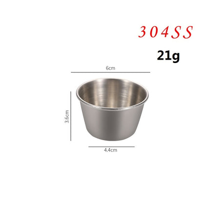 Stainless Steel Tortilla Salad Tomato Sauce Cup, Specification： 304 Small-garmade.com