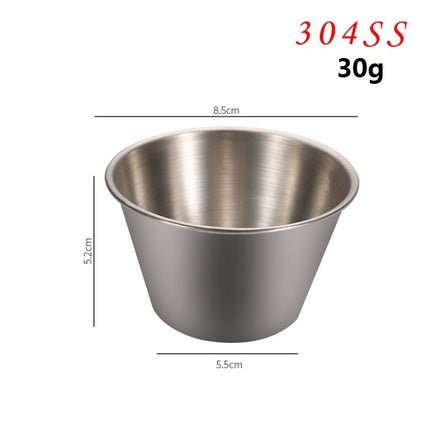 Stainless Steel Tortilla Salad Tomato Sauce Cup, Specification： 304 Large-garmade.com